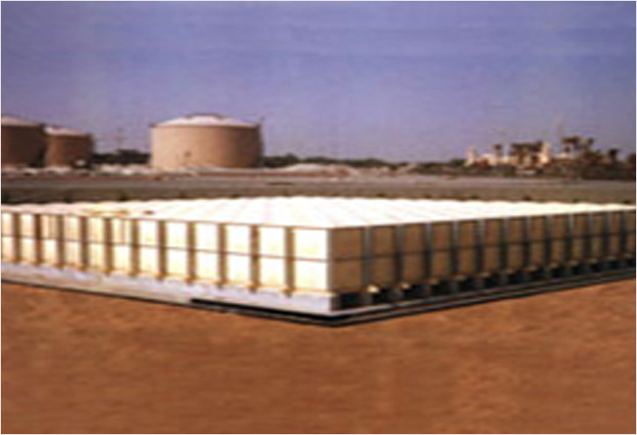 Glass Reinforced sectional water tank EXTRACO U.A.E